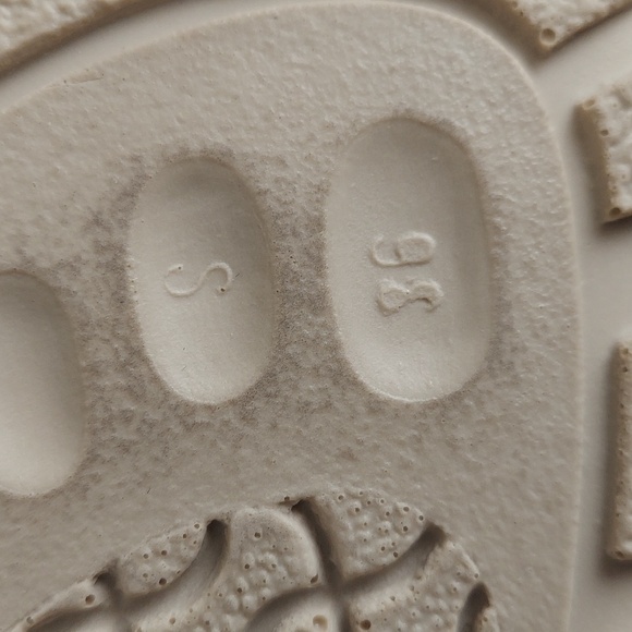 Birkenstock "Birkis" Flat Sandals, Size 36, White Floral w/ Three Buckle Straps - Picture 8 of 8